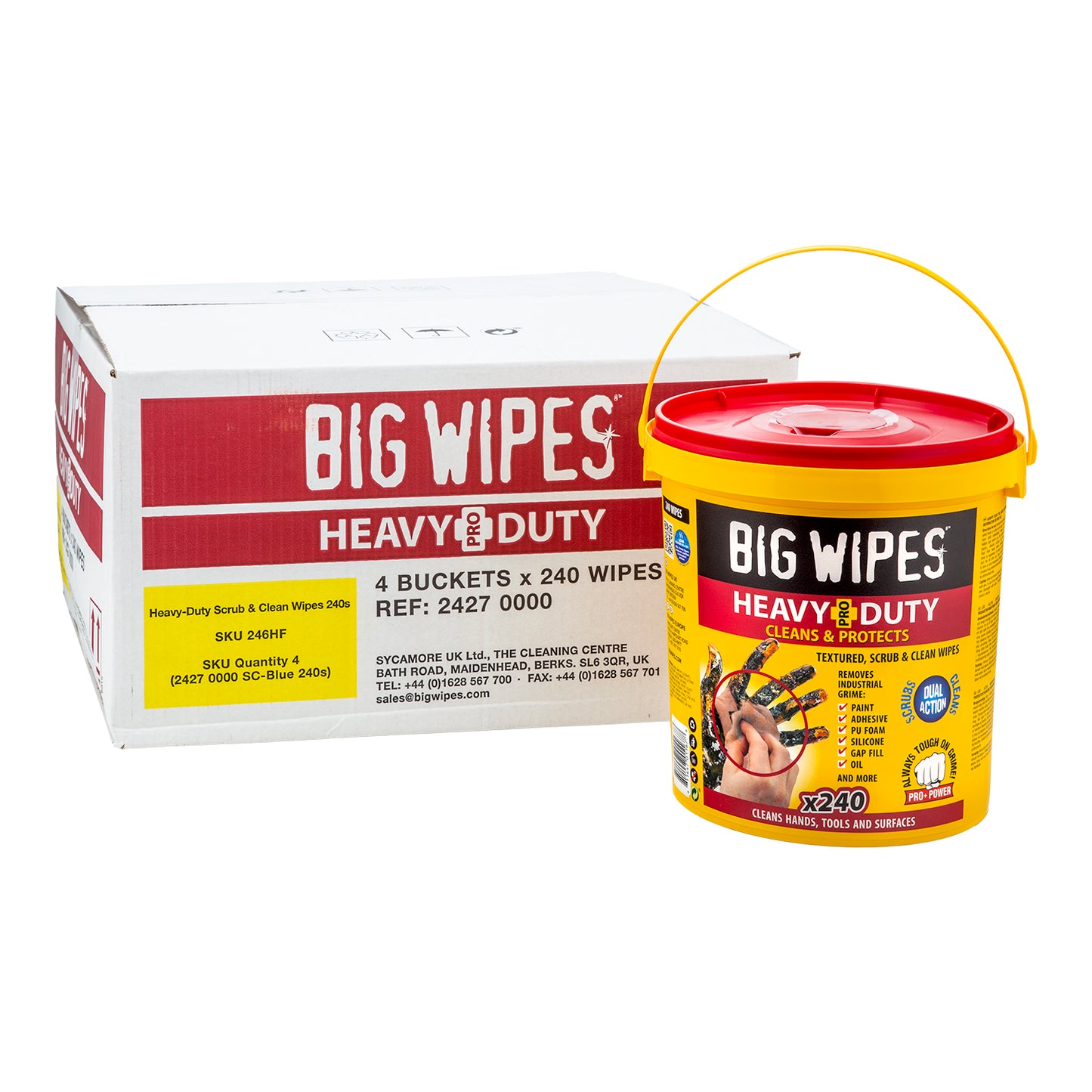 BIG WIPES HEAVY DUTY 240’S BUCKET
