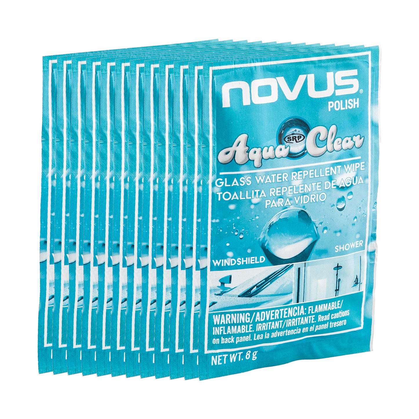 NOVUS Polish AquaClear - Glass Water Repellent Wipe