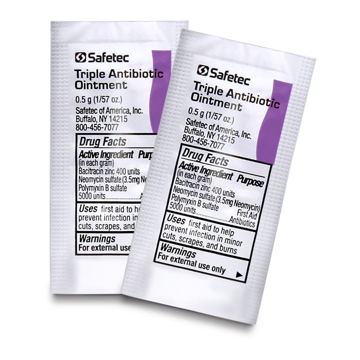 SafeTec - Triple Antibiotic Ointment - 0.5g Pouch (144ct. Box)