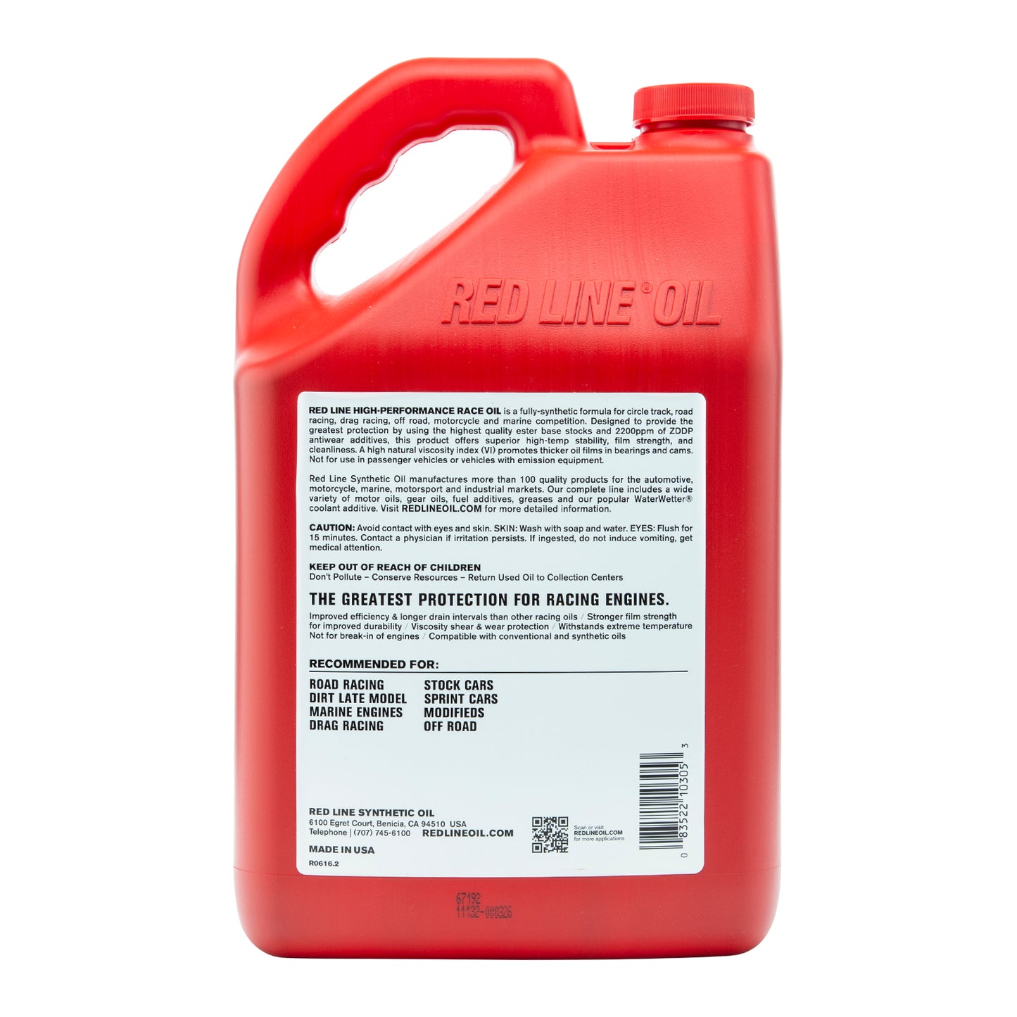 RedLine: 30WT Race Oil - gallon