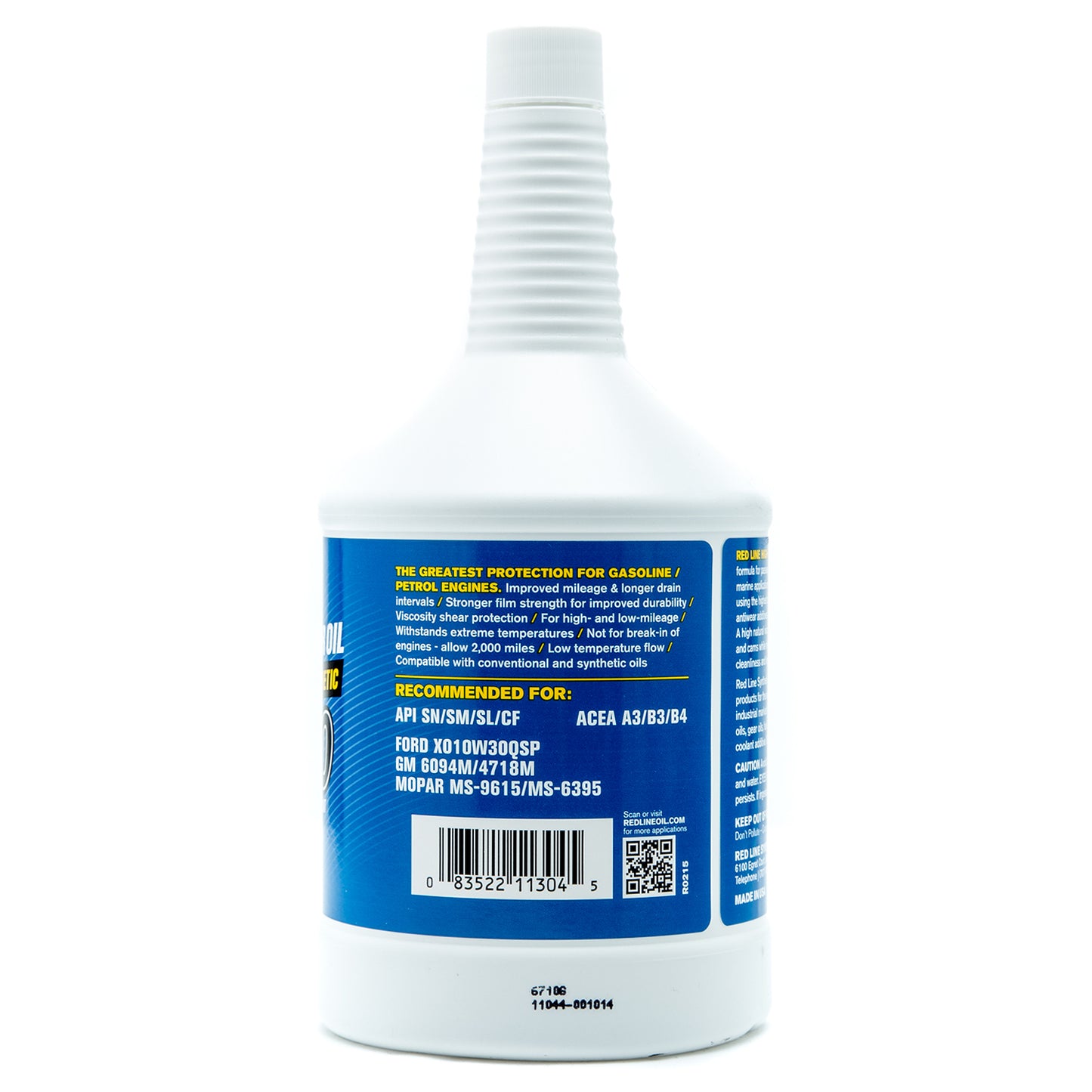 RedLine: 10W30 Motor Oil - quart