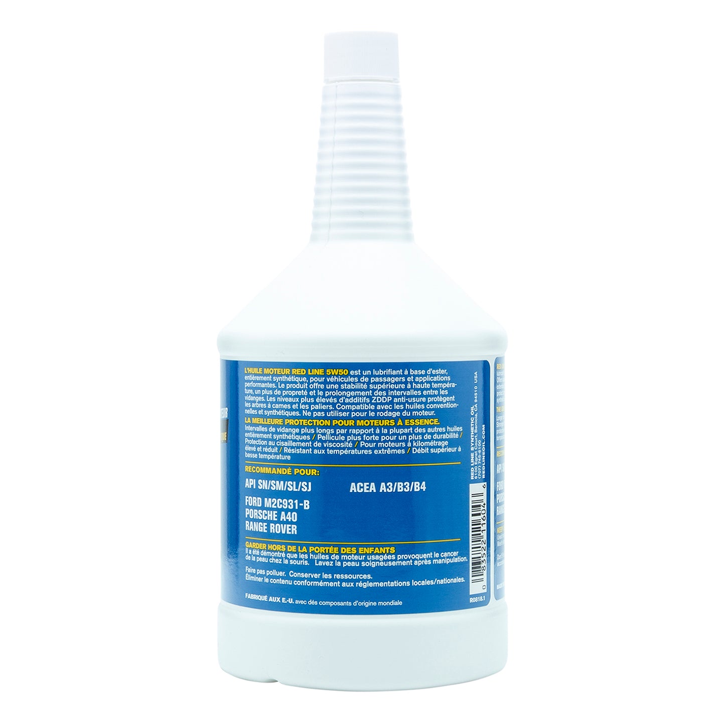 RedLine: 5W50 Motor Oil - 1 quart
