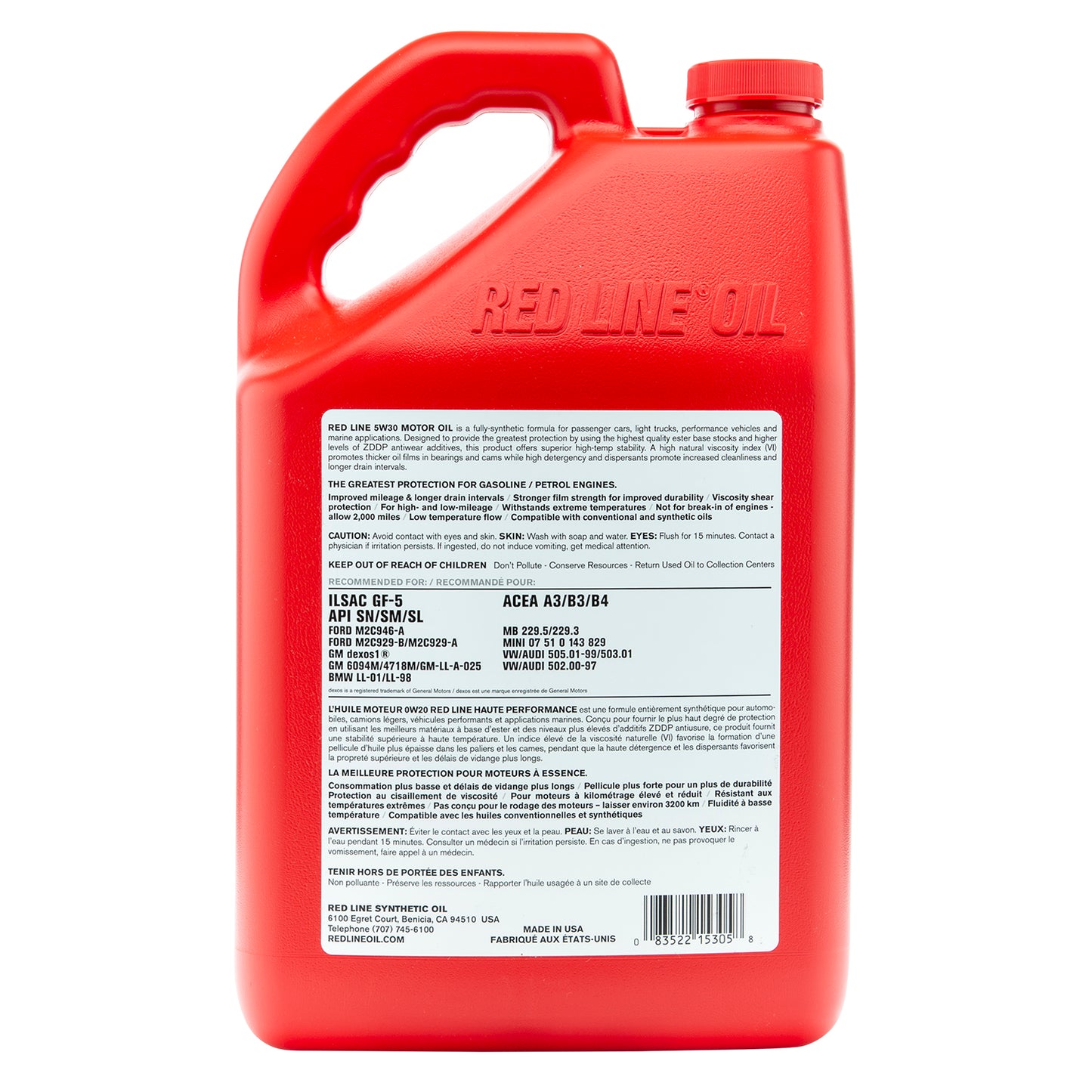 RedLine: 5W30 Motor Oil - gallon