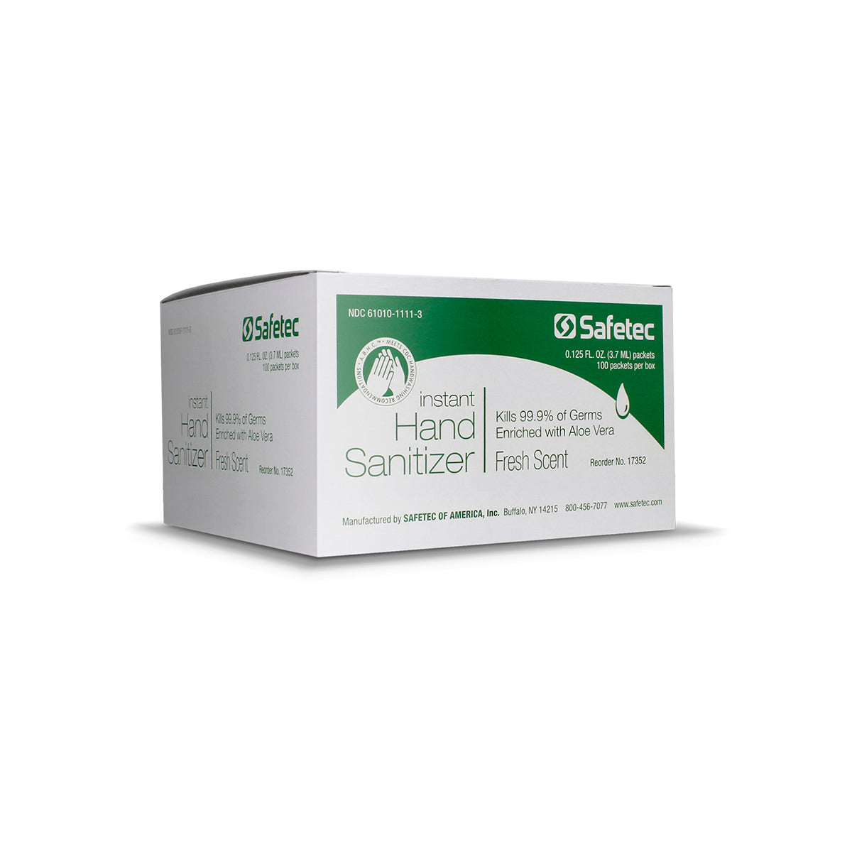 SafeTec - Instant Hand Sanitizer (Fresh Scent) Pouch - .125oz.