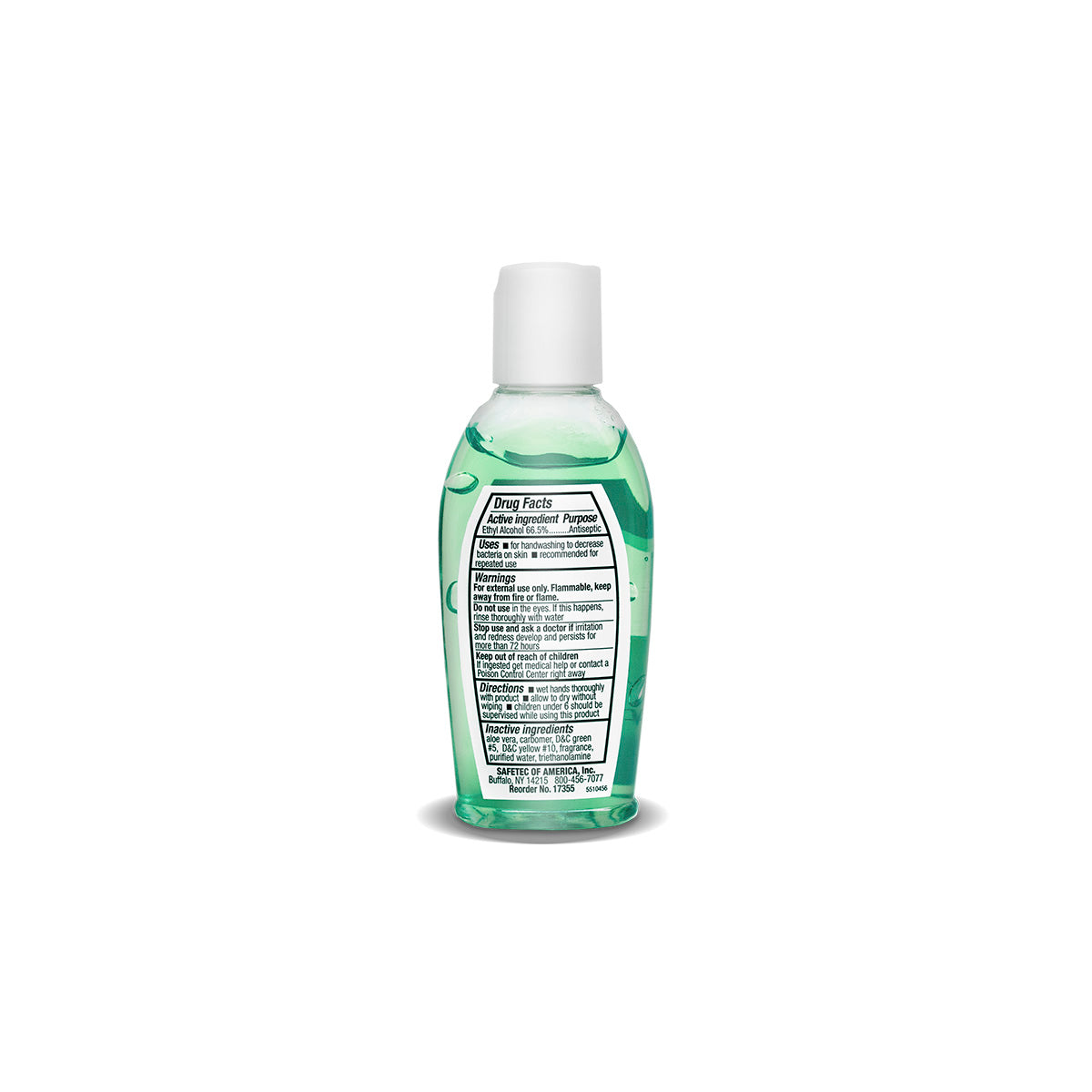 SafeTec - Hand Sanitizer (Fresh Scent) Disc Top Bottle- 2oz.
