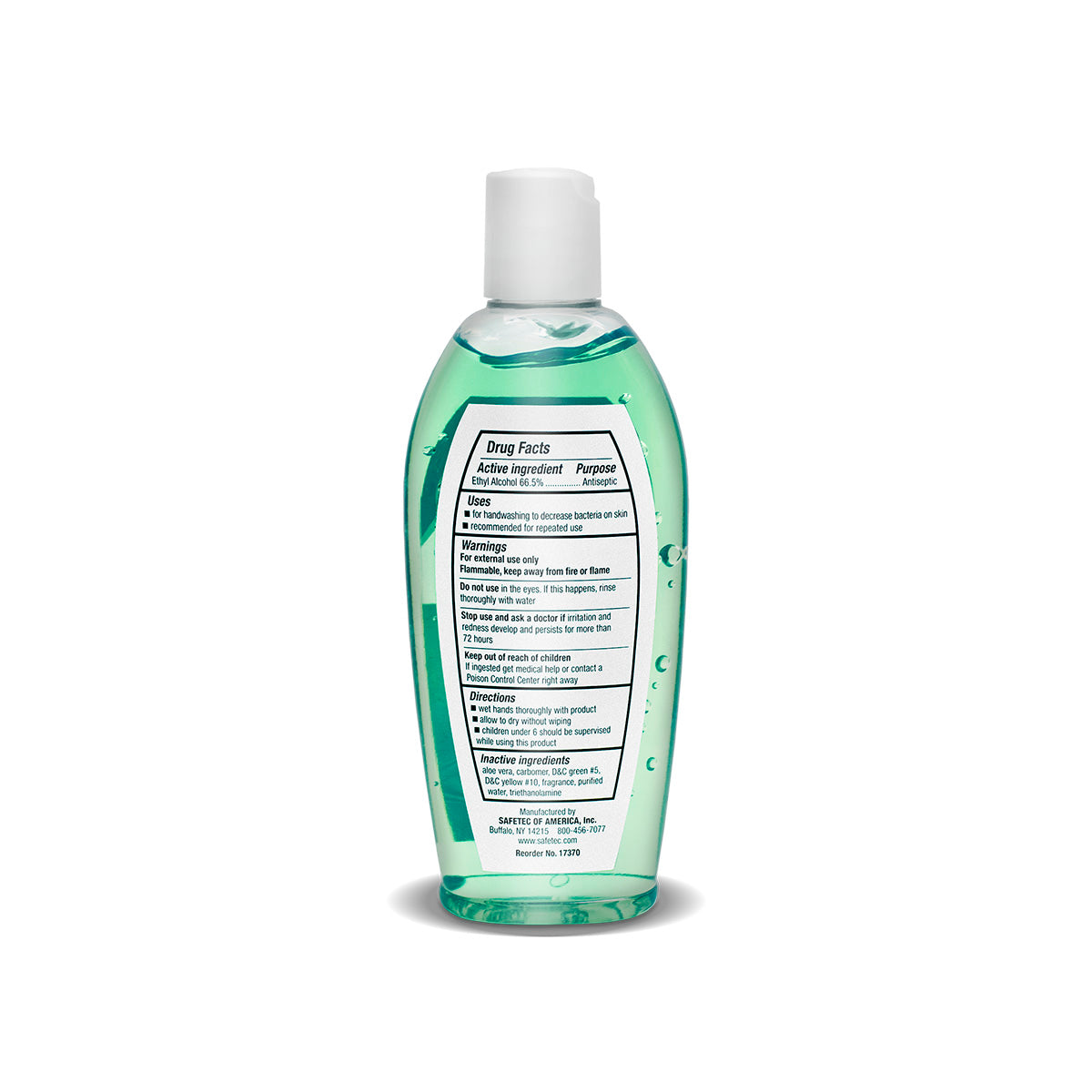 SafeTec - Hand Sanitizer (Fresh Scent) Disc Top Bottle- 8oz.