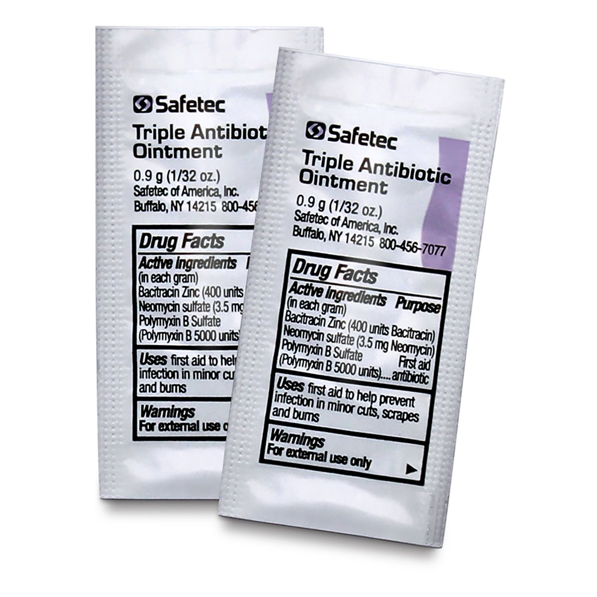 SafeTec - Triple Antibiotic Ointment - 0.9g Pouch (144ct. Box)