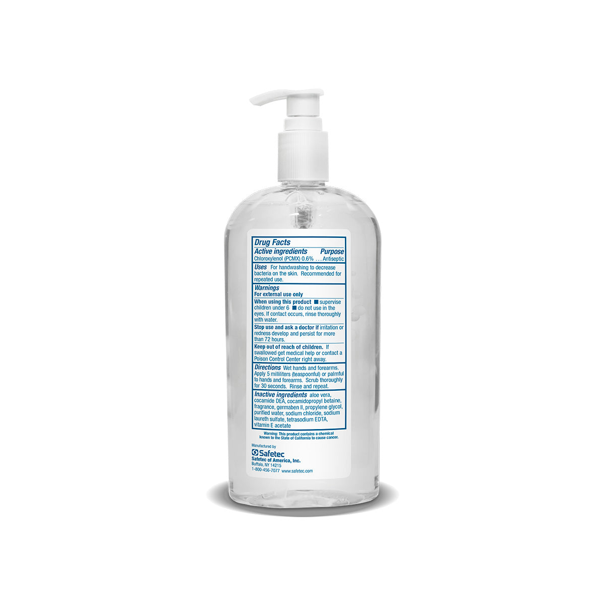 SafeTec - SaniWash® Antimicrobial Hand Soap - 16oz. Pump Bottle