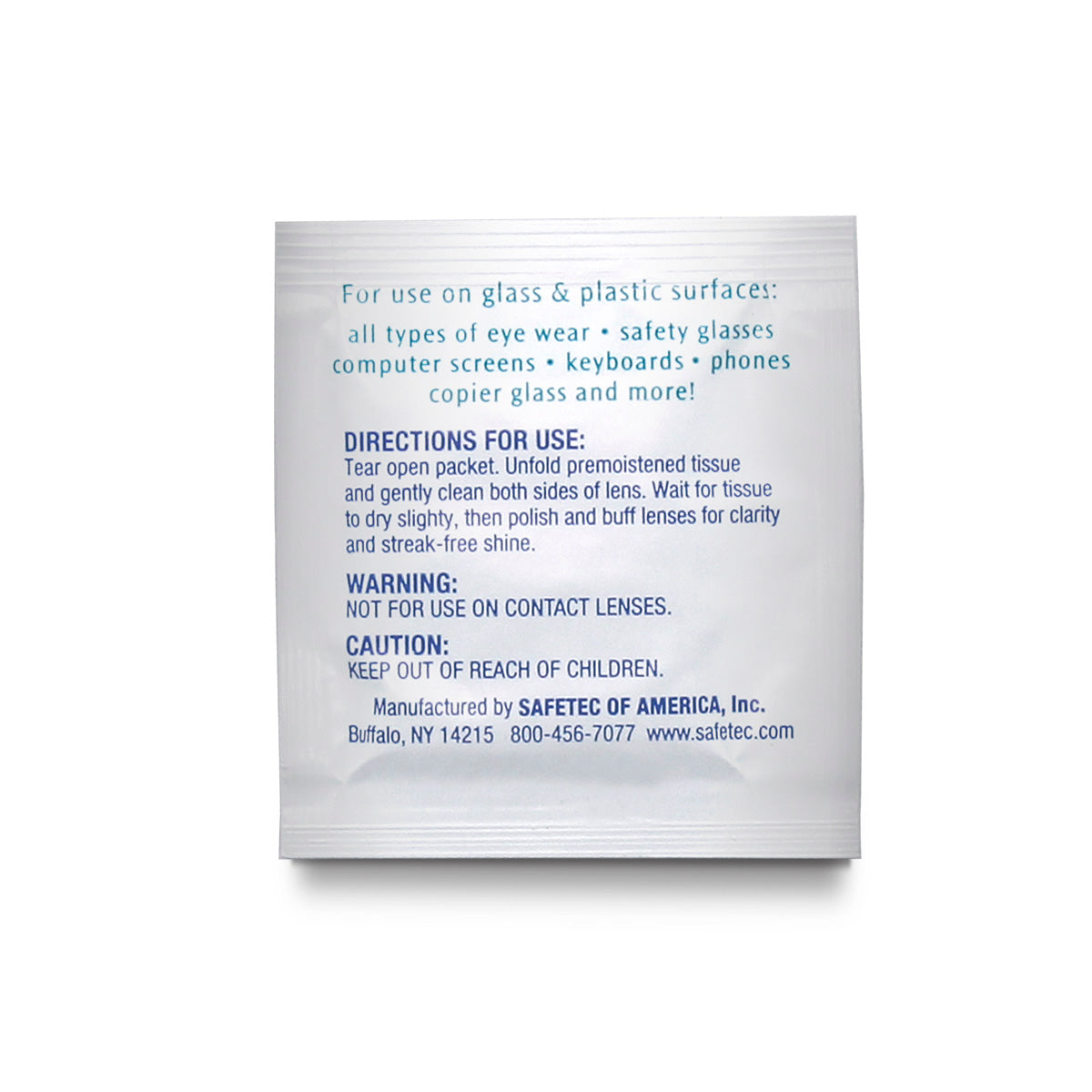 SafeTec - Lens Cleaner Wipes