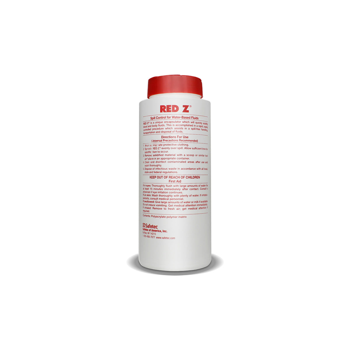 SafeTec - Red Z® Spill Control Solidifier Shaker Top - 15oz.