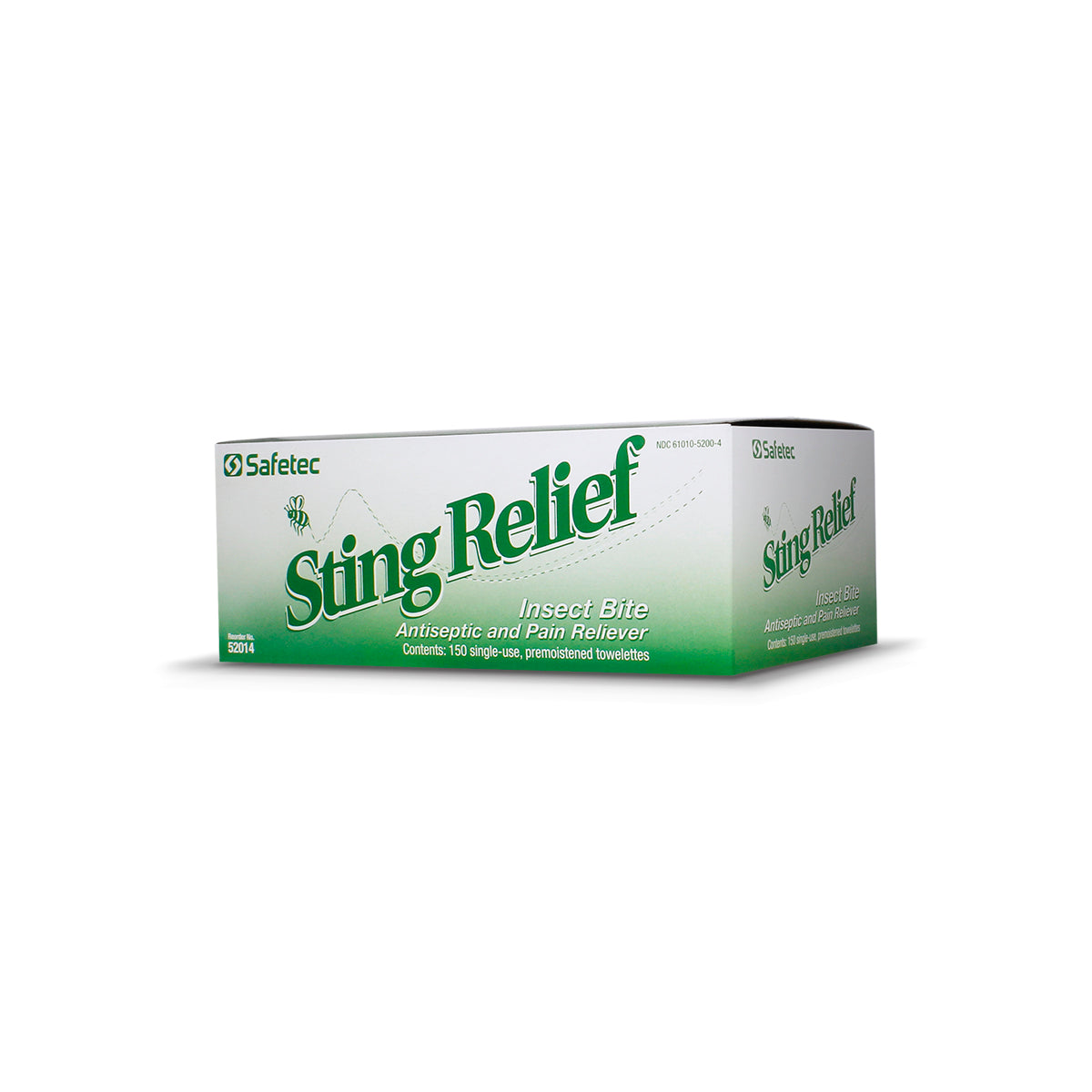 SafeTec - Sting Relief Wipes - 50ct
