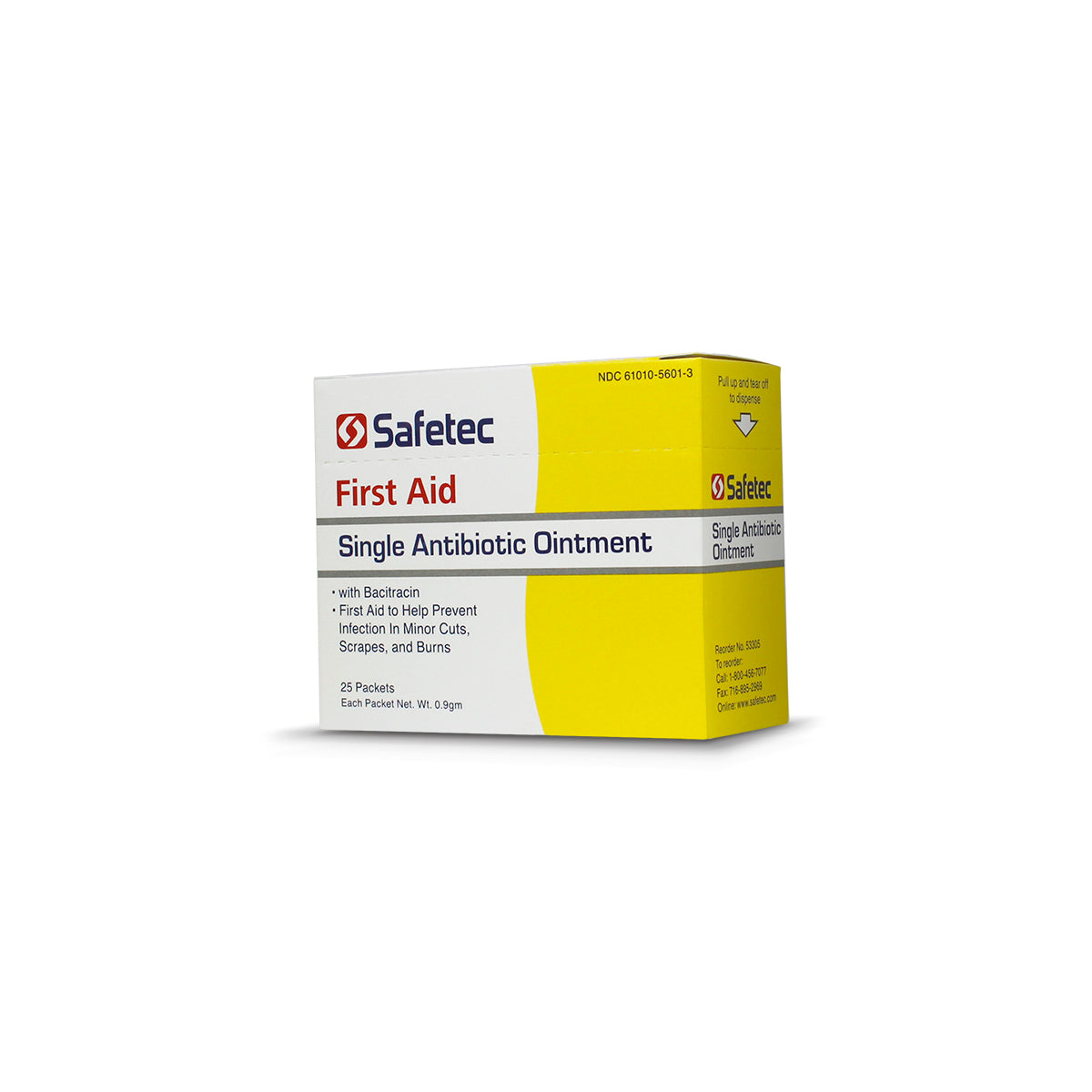 SafeTec - Single Antibiotic Ointment (Bacitracin)- .9g pouch