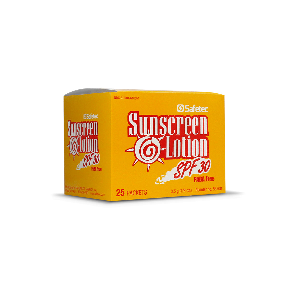 SafeTec - Sunscreen - 3.5g Pouch - 25ct. Box