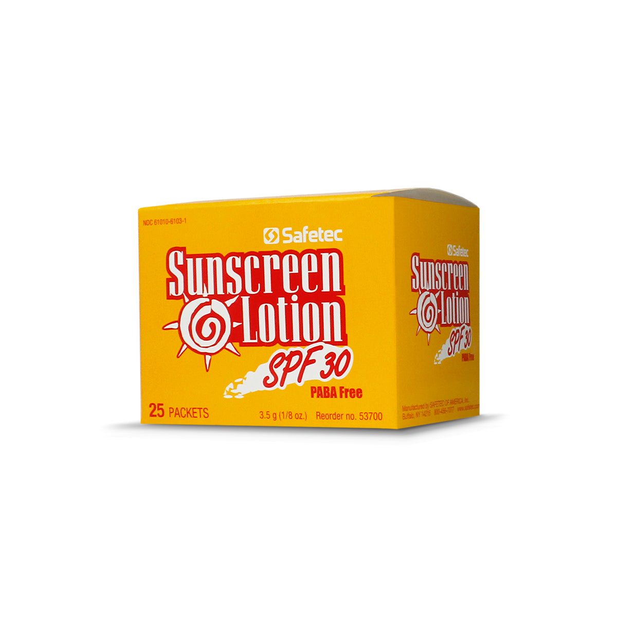 SafeTec - Sunscreen - 3.5g Pouch - 25ct. Box