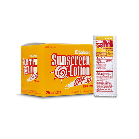 SafeTec - Sunscreen - 3.5g Pouch - 25ct. Box