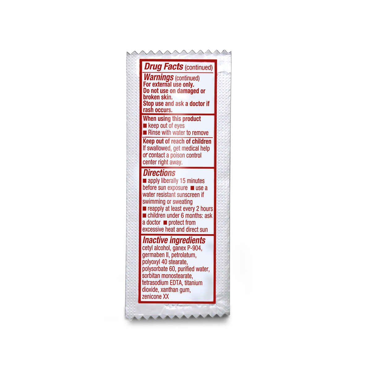 SafeTec - Sunscreen - 3.5g Pouch - BULK
