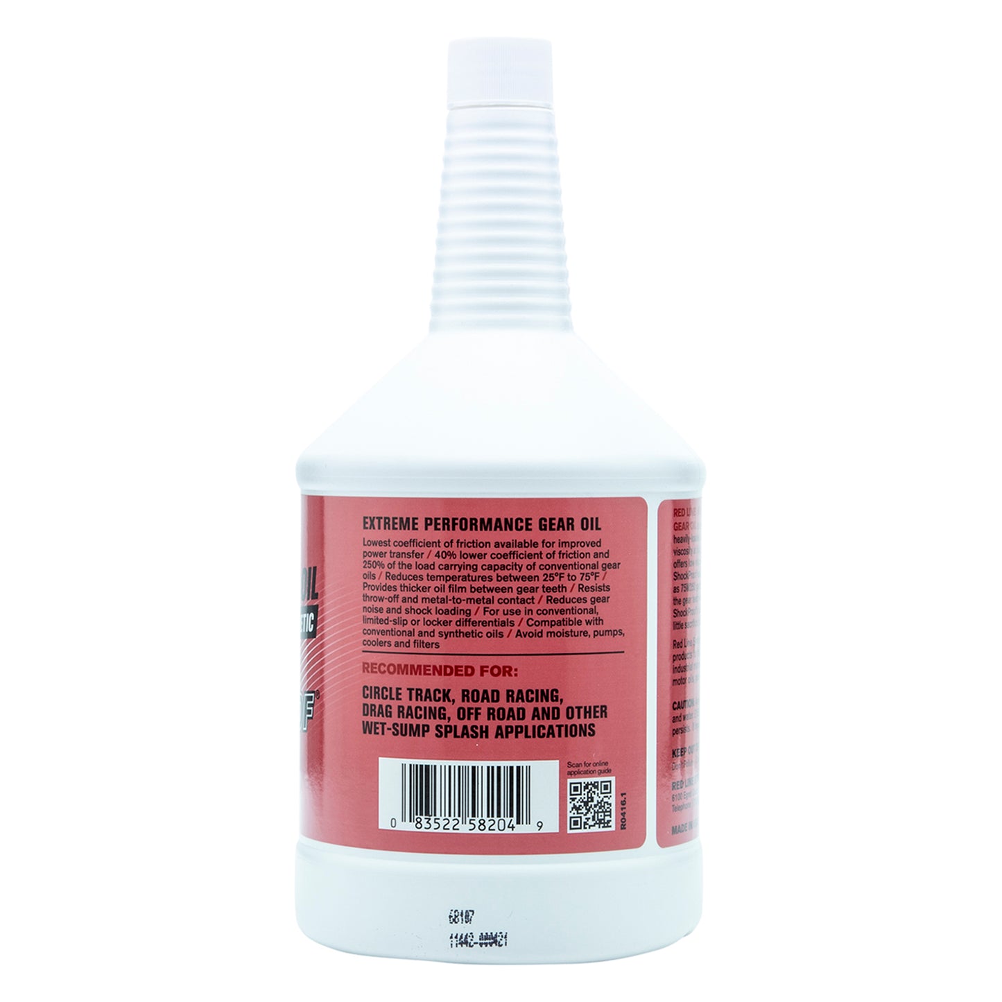 RedLine: Heavy ShockProof Gear Oil - quart