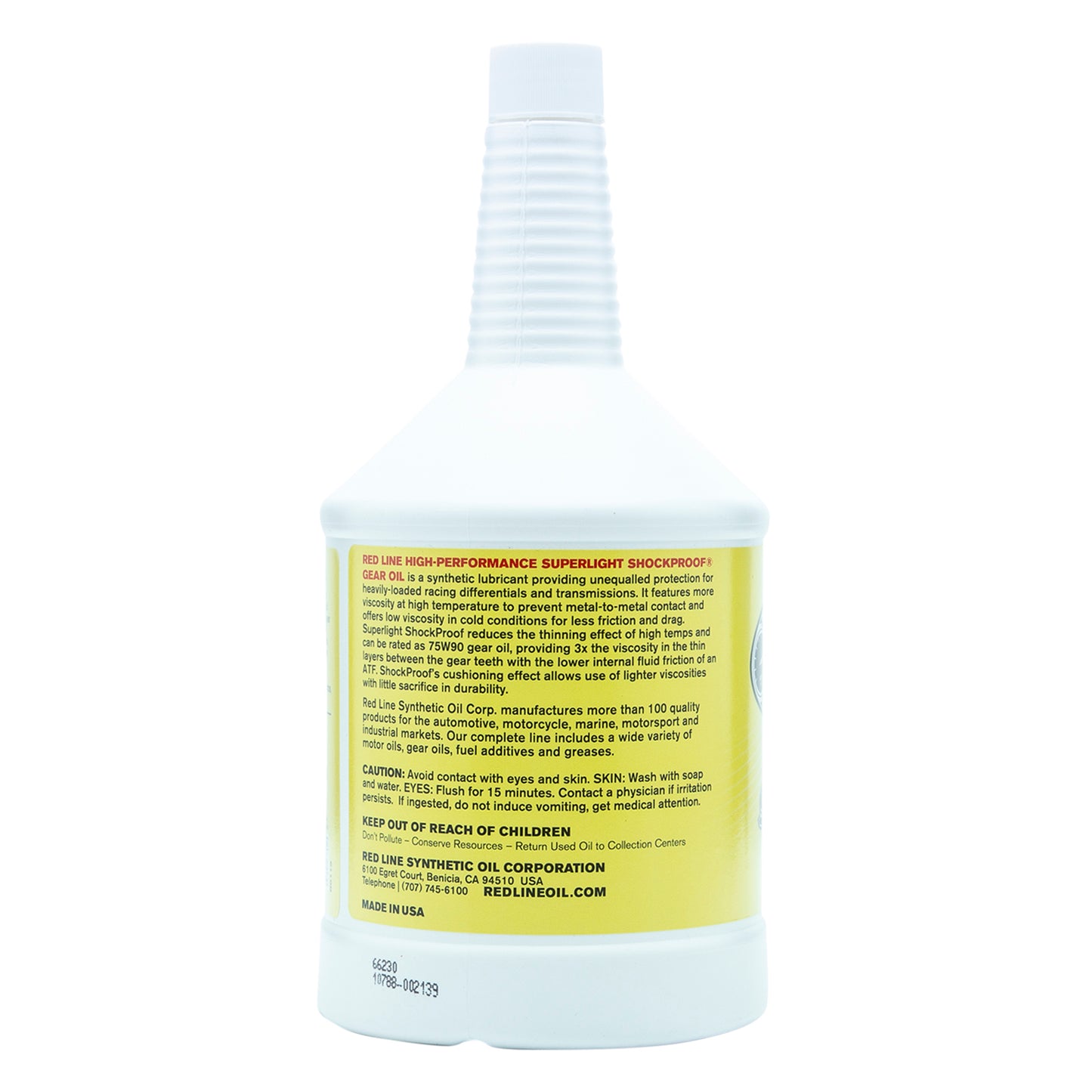RedLine:  SuperLight ShockProof Gear Oil - quart