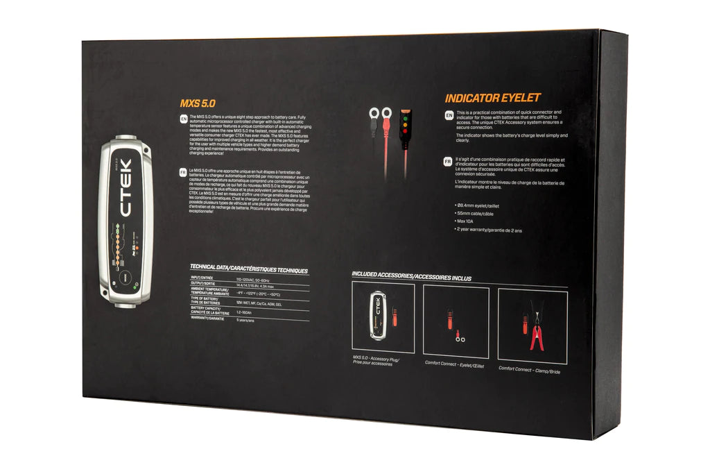 CTEK MXS 5.0 BATTERY CARE KIT