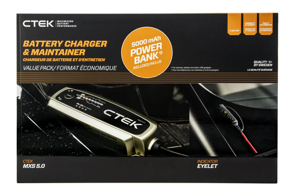 CTEK MXS 5.0 BATTERY CARE KIT