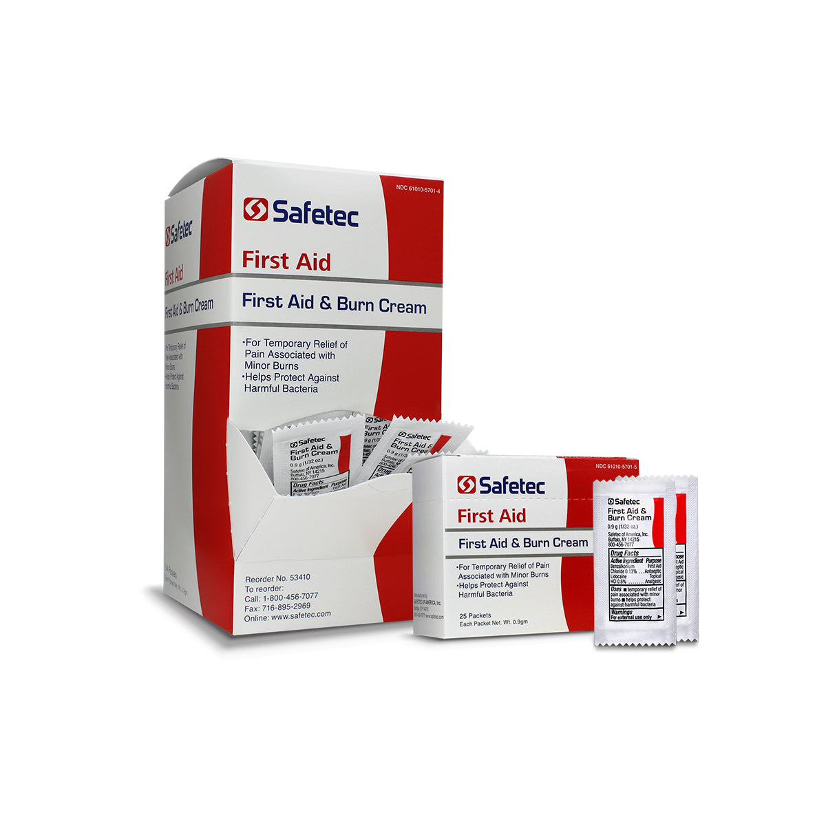 SafeTec - First Aid & Burn Cream - 144 ct. Box