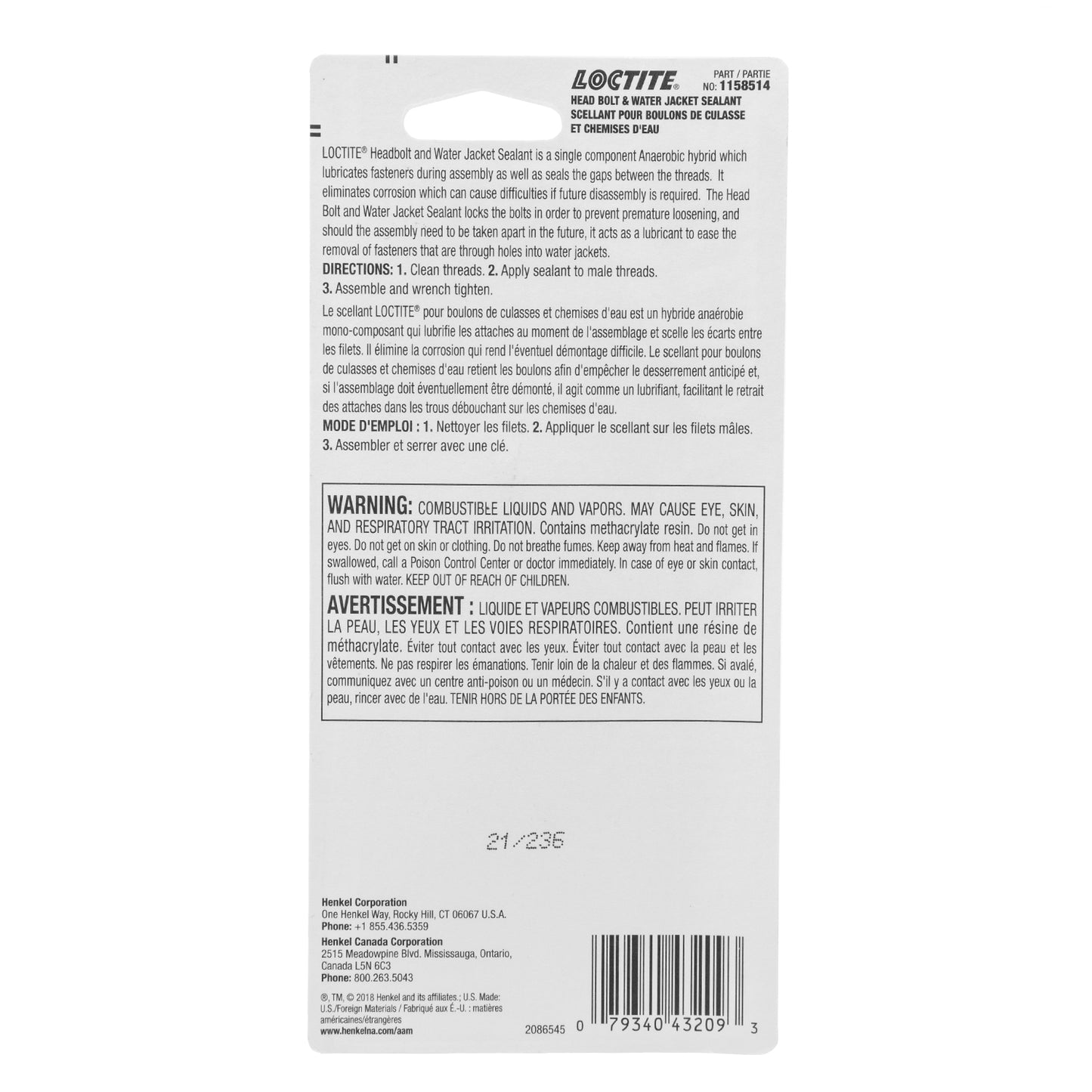 Loctite Head Bolt and Water Jacket Sealant - 50 ML