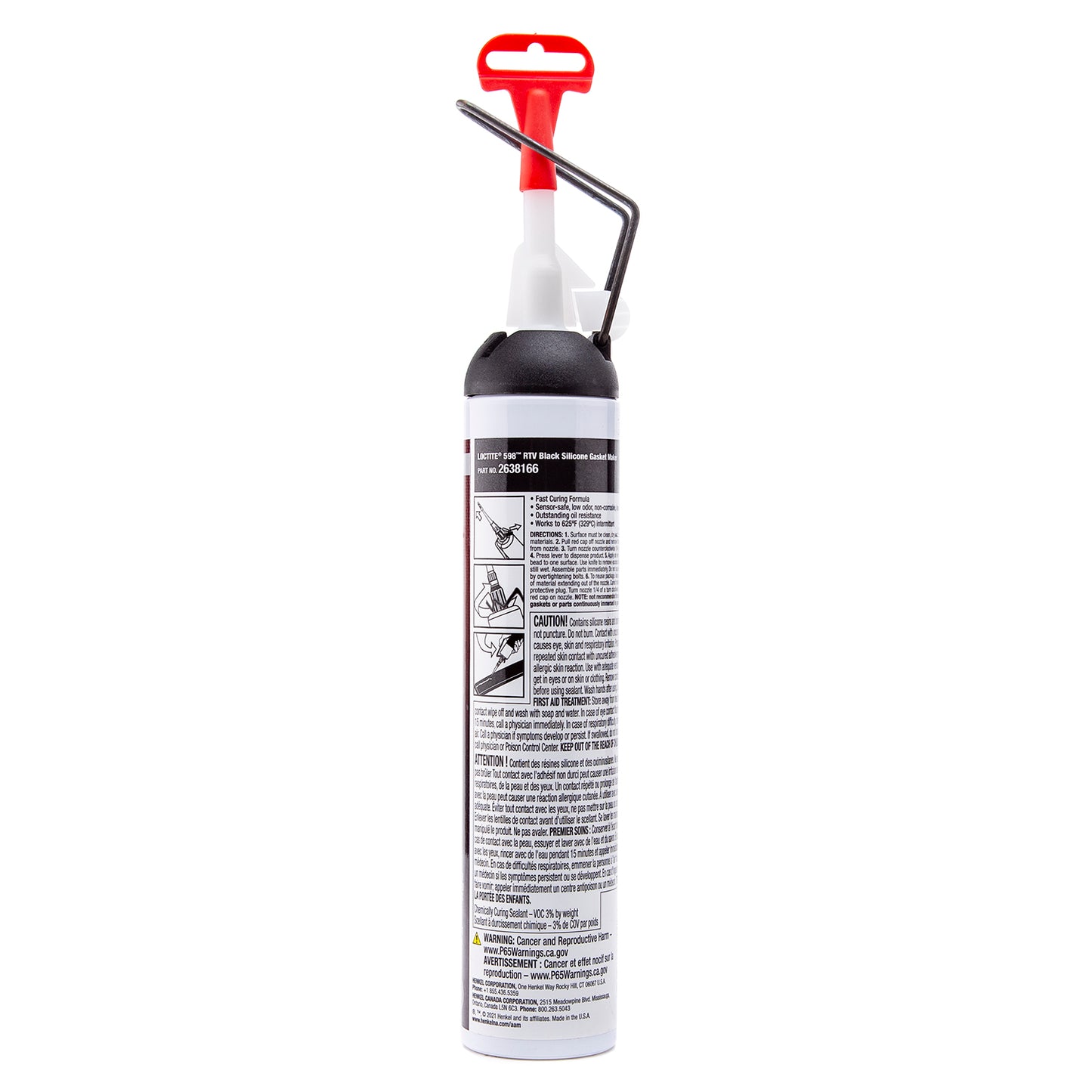 Loctite 598™ RTV Black High Performance Silicone - 190 ML
