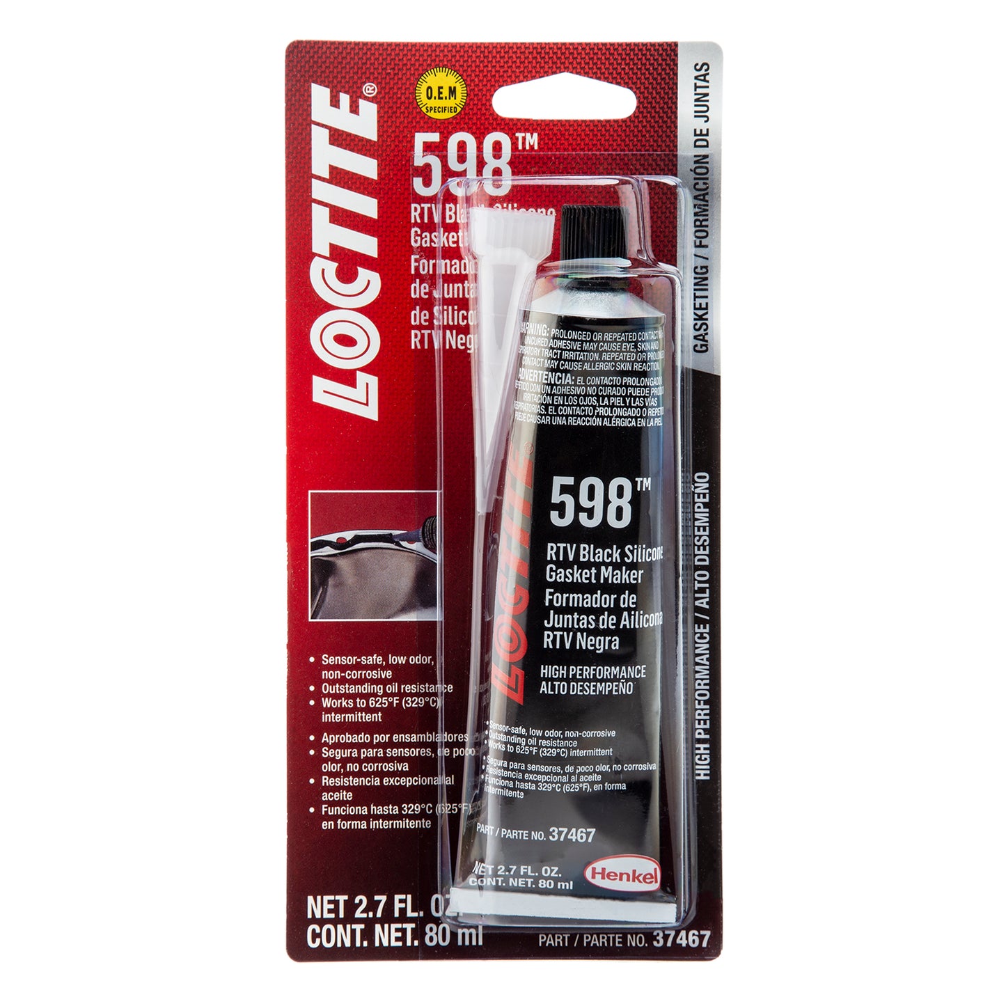 Loctite Black High Performance Silicone - 80 ML