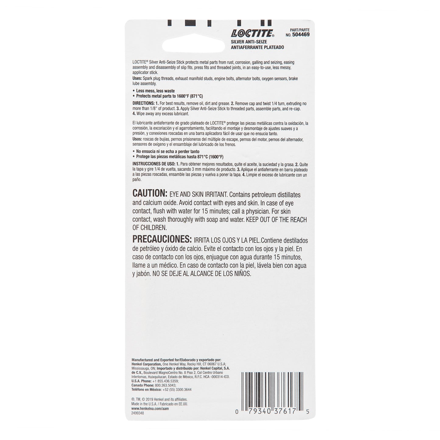 Loctite Silver Grade Anti-Seize Stick - 20gm stick