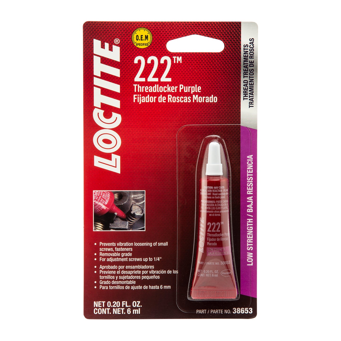 Loctite Threadlocker 222™ - 6 ML