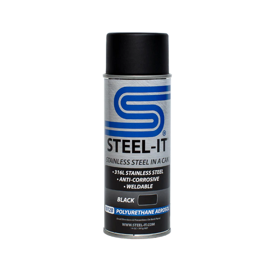 Steel-It: Black Polyurethane Aerosol 14oz.