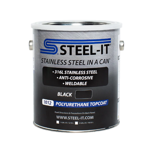 Steel-It: Black Polyurethane Topcoat 1 Gallon