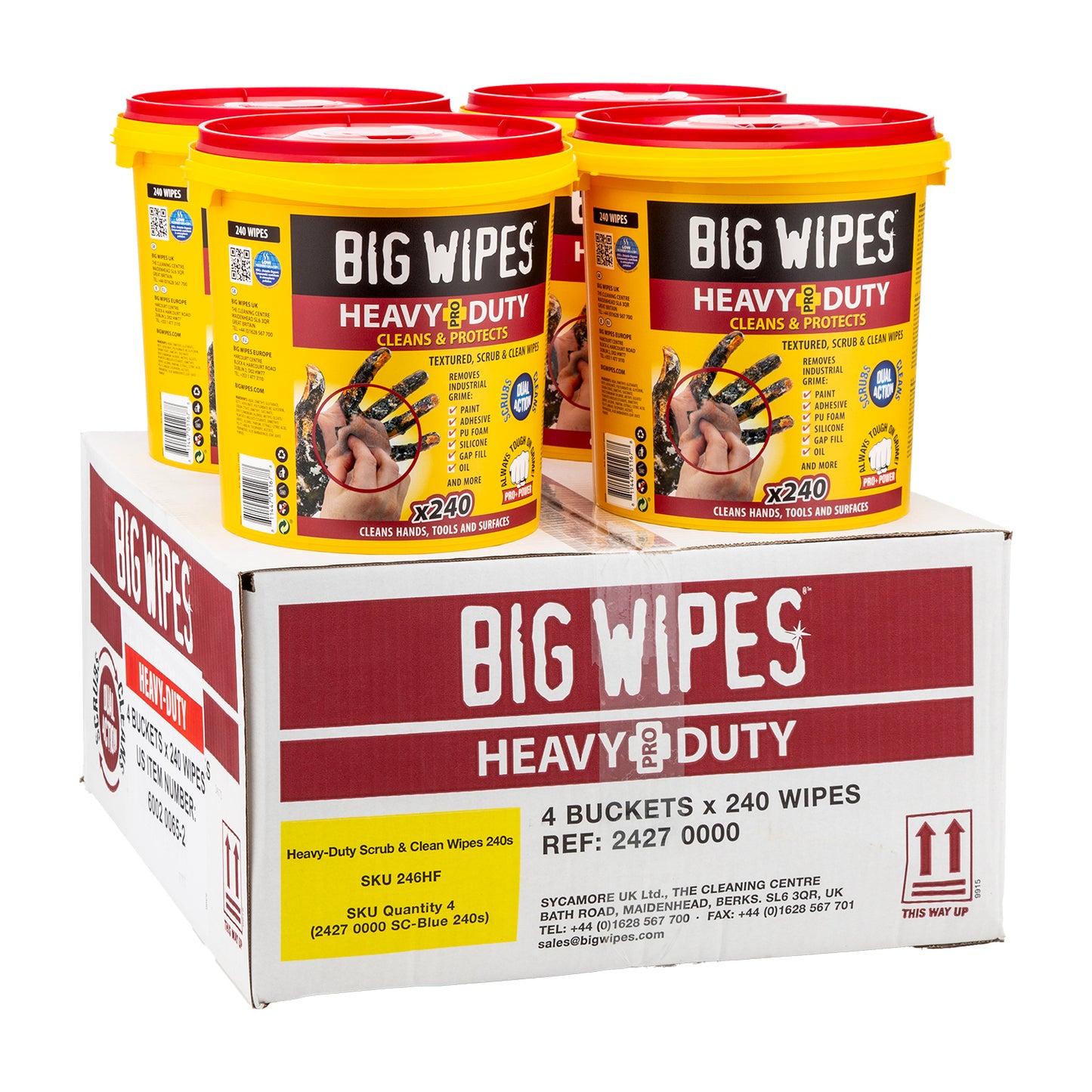 BIG WIPES HEAVY DUTY 240’S BUCKET