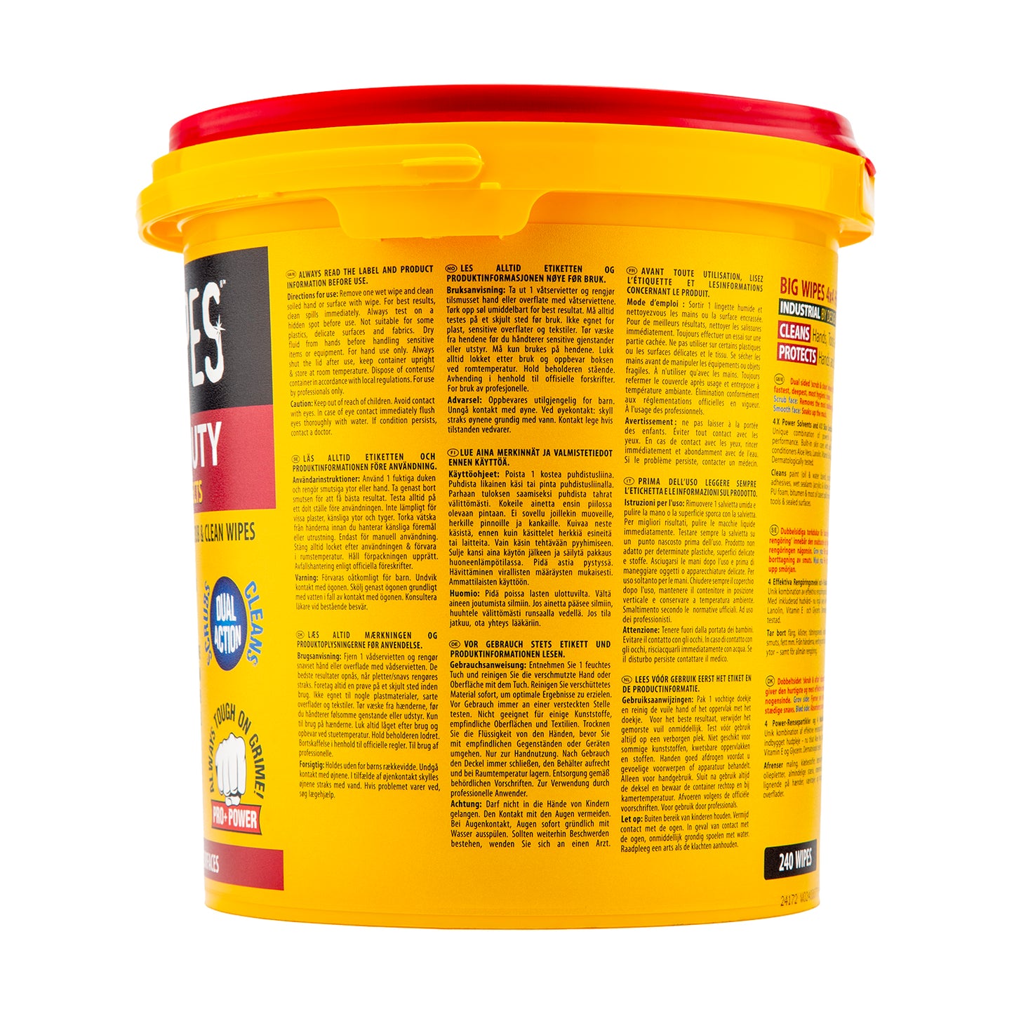 BIG WIPES HEAVY DUTY 240’S BUCKET