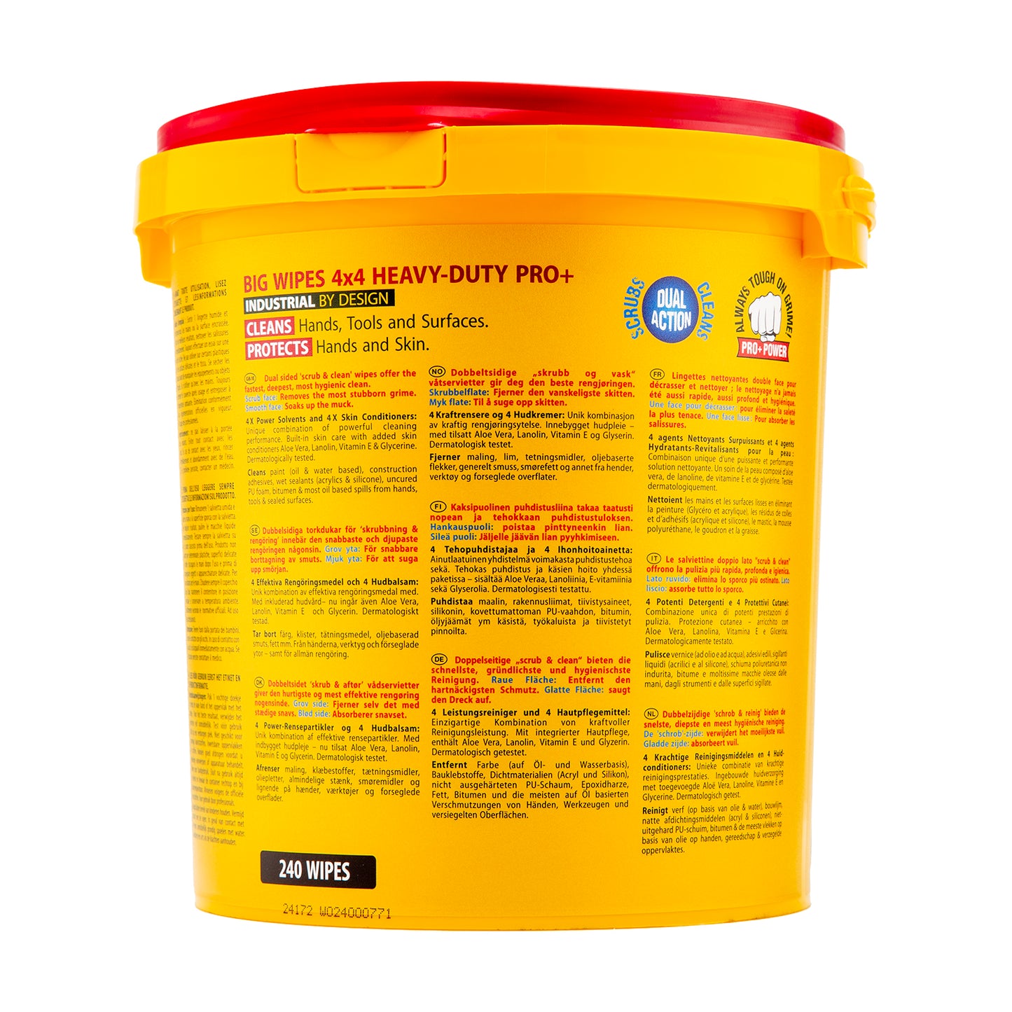 BIG WIPES HEAVY DUTY 240’S BUCKET