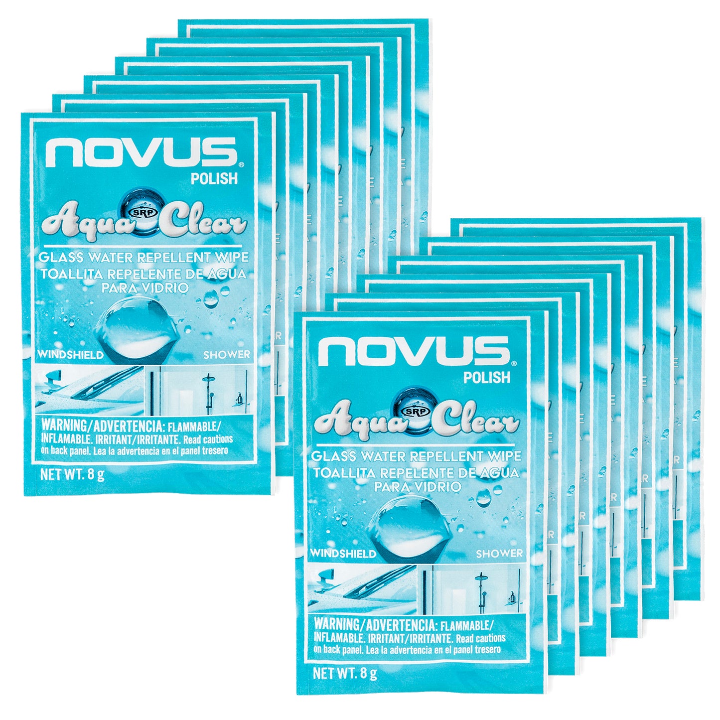 NOVUS Polish AquaClear - Glass Water Repellent Wipe