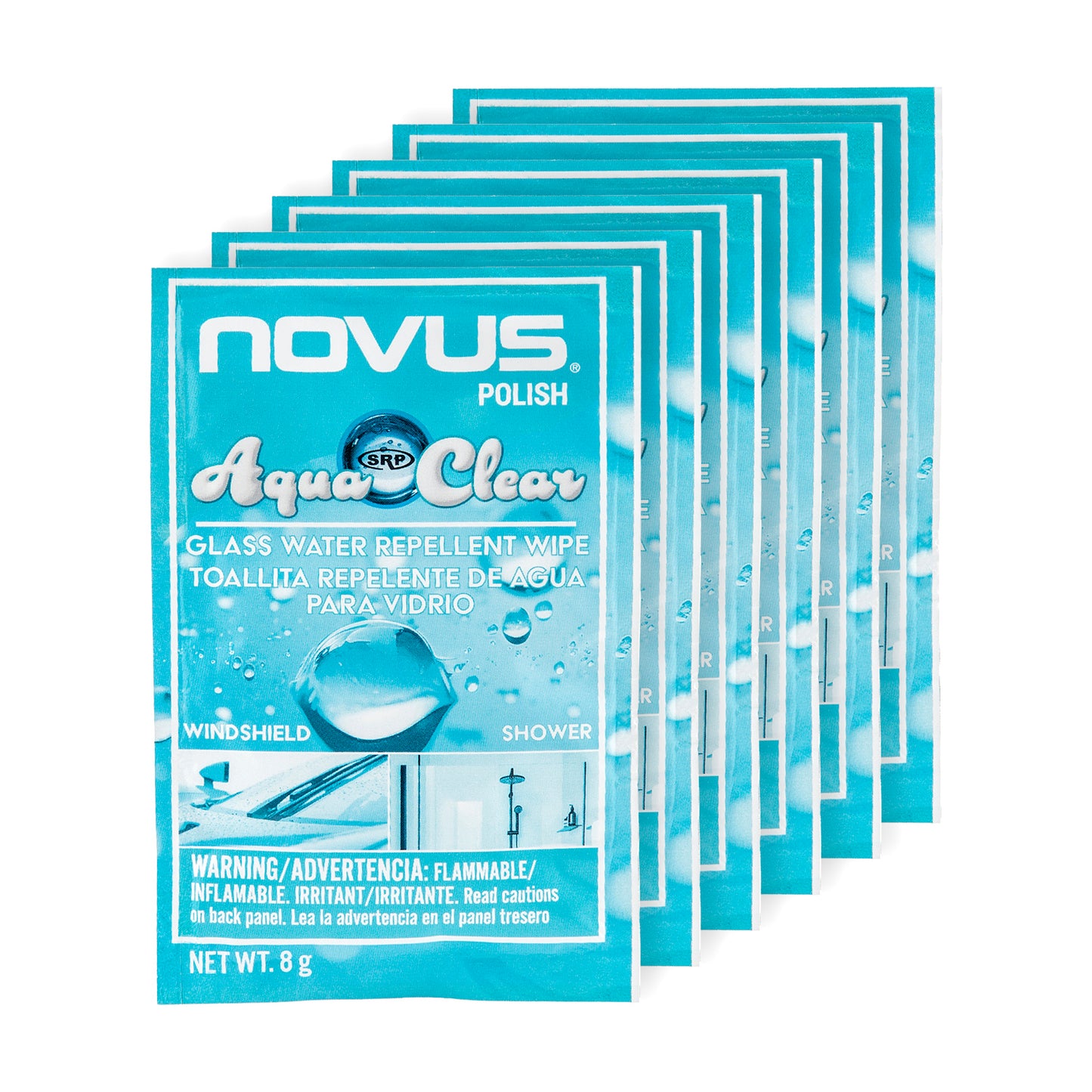 NOVUS Polish AquaClear - Glass Water Repellent Wipe