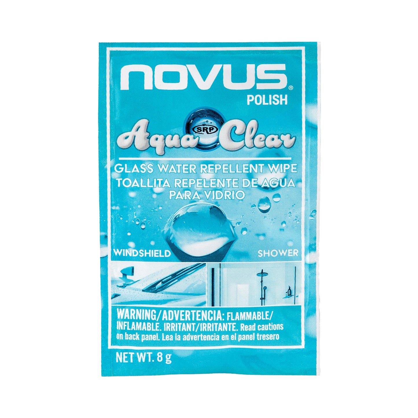 NOVUS Polish AquaClear - Glass Water Repellent Wipe