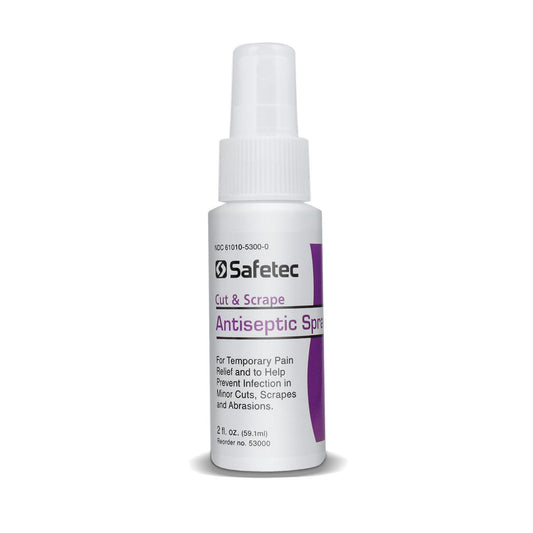 SafeTec - Antiseptic Cut & Scrape Cleaner - 2oz. Spray Bottle