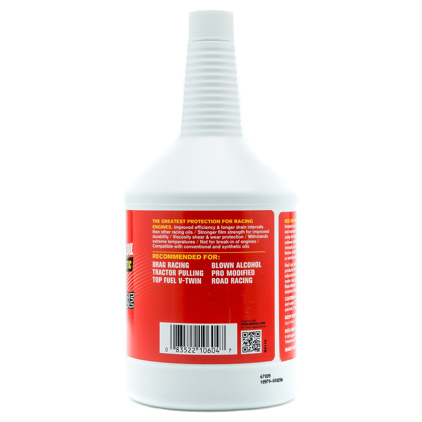 RedLine: 60WT Race Oil - quart