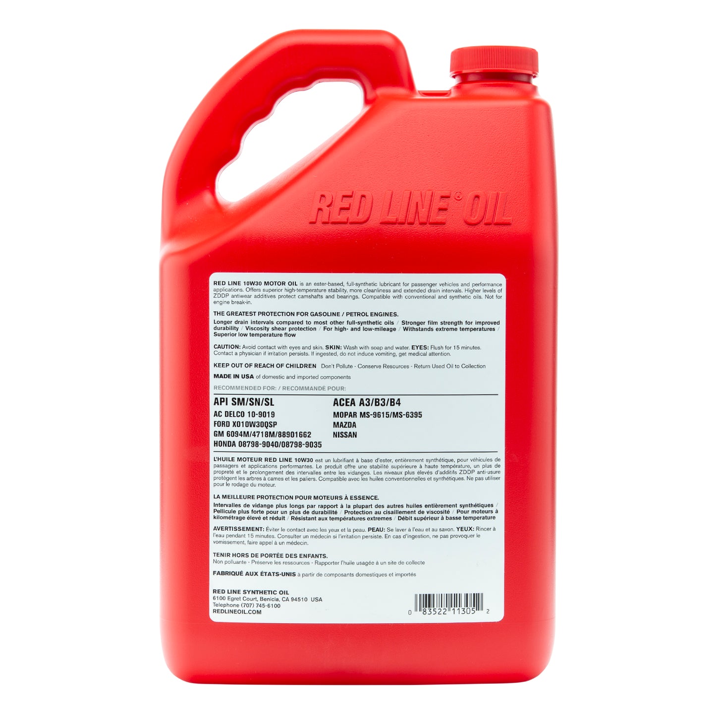 RedLine: 10W30 Motor Oil - gallon