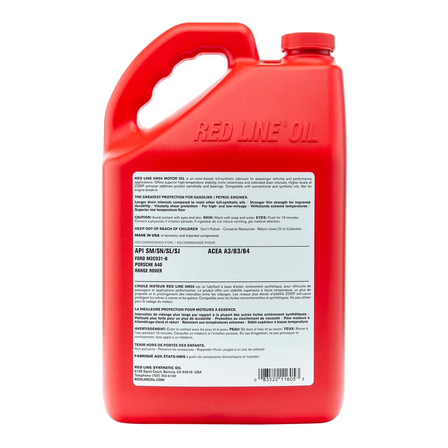RedLine: 5W50 Motor Oil - 1 gallon