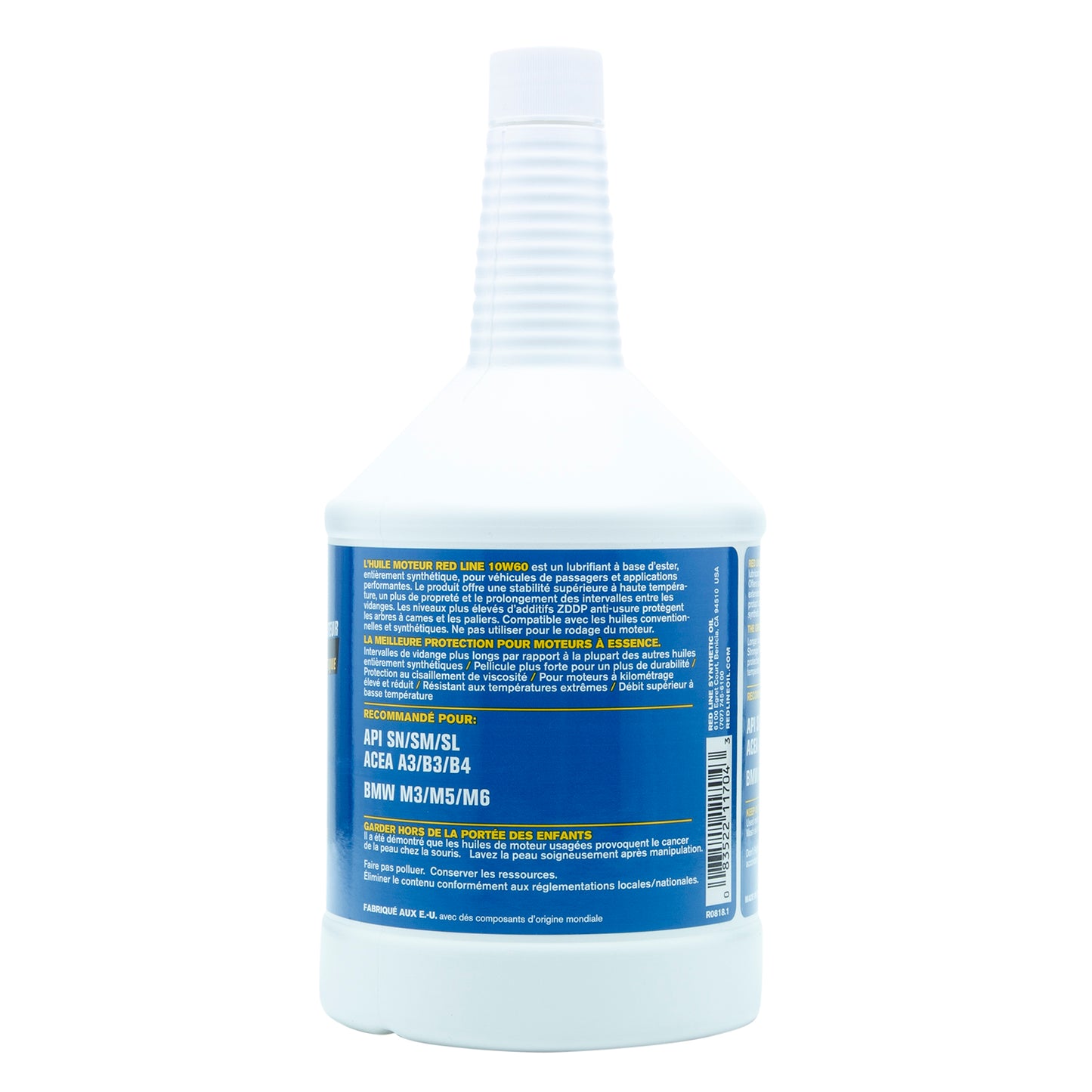 RedLine: 10W60 Motor Oil - quart