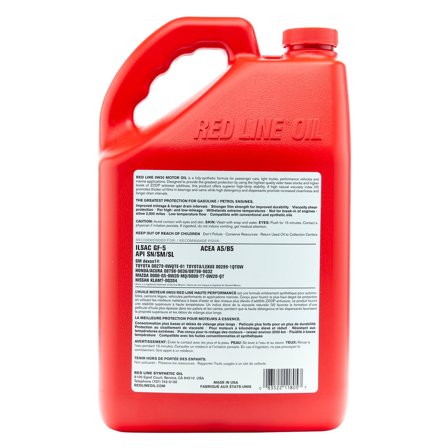 RedLine: 0W20 Motor Oil - gallon