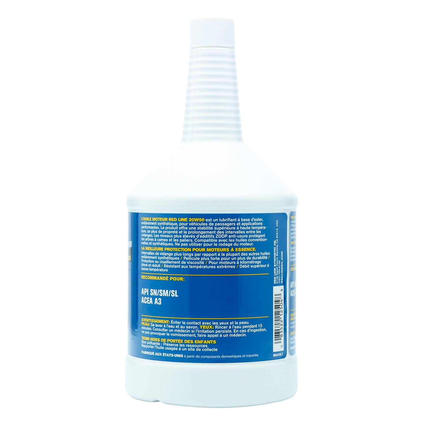 RedLine: 20W50 Motor Oil - quart