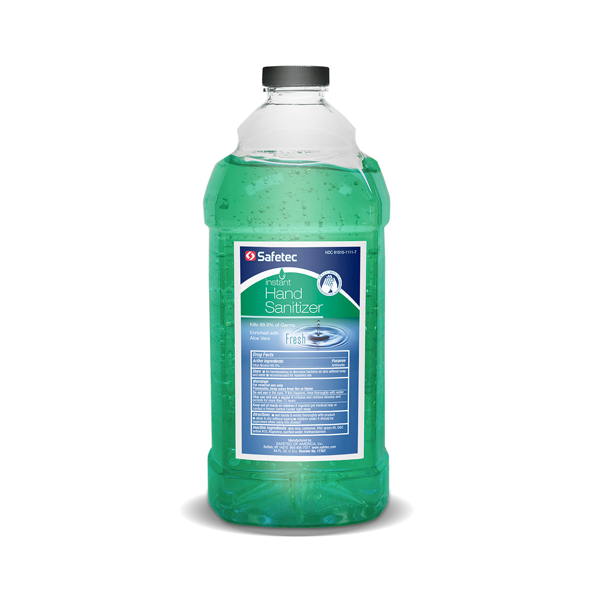 SafeTec - Hand Sanitizer (Fresh Scent) Pump Bottle - 64oz. pump