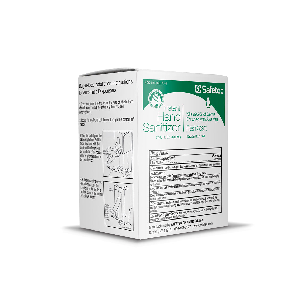 SafeTec - Hand Sanitizer - 800ML Refill