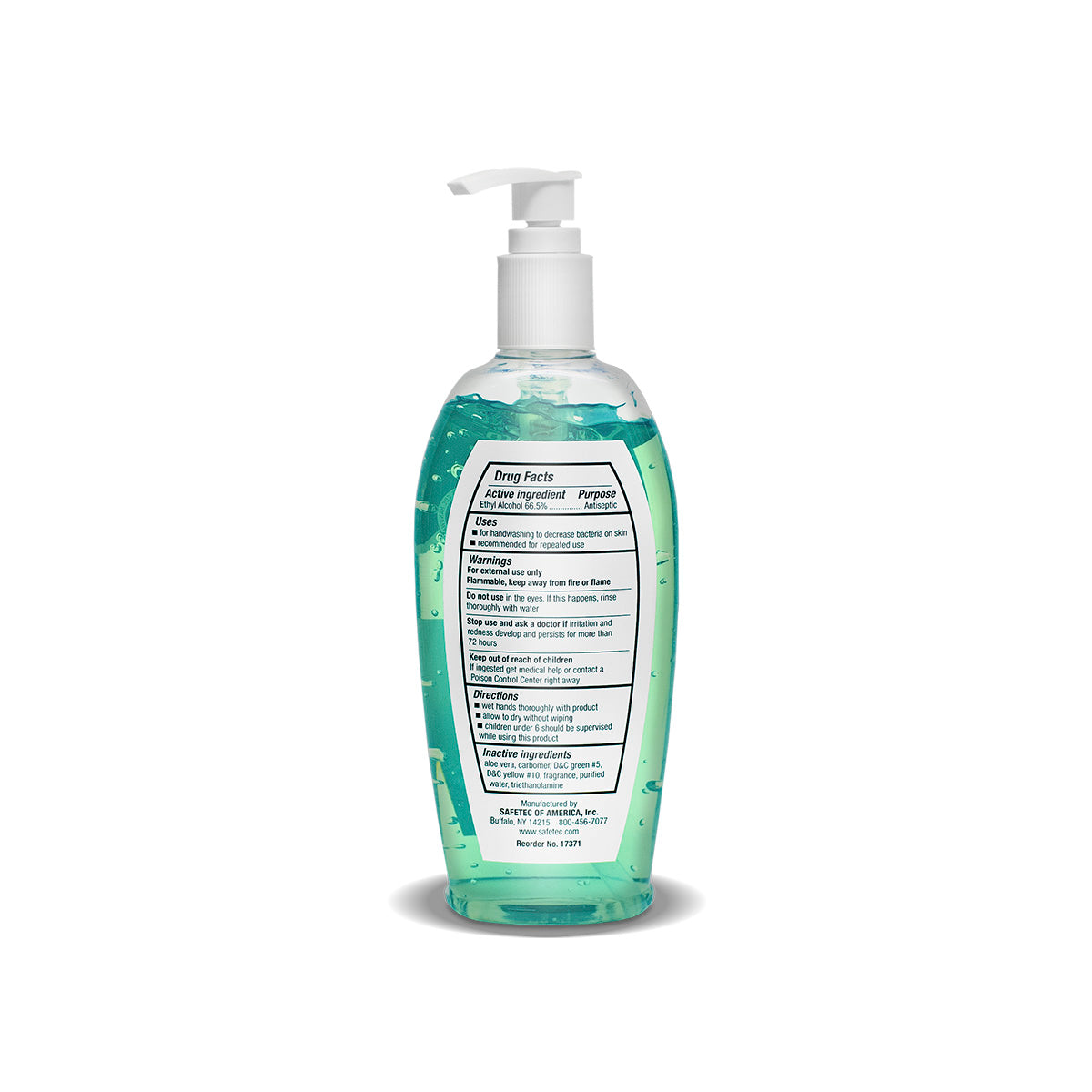 SafeTec - Hand Sanitizer (Fresh Scent) Pump Bottle - 8oz. pump