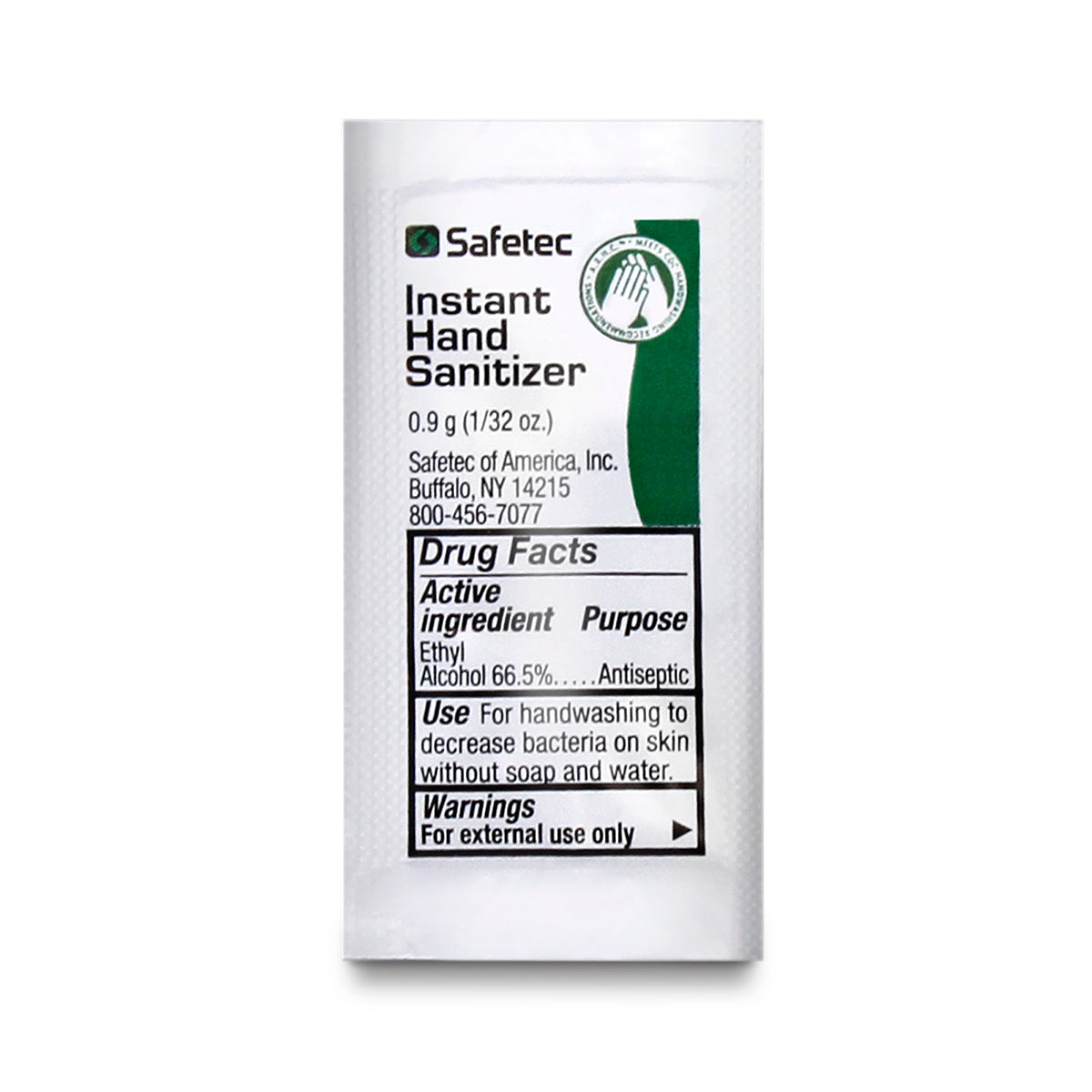 SafeTec - Instant Hand Sanitizer (Fresh Scent) Pouch - .9g pouch