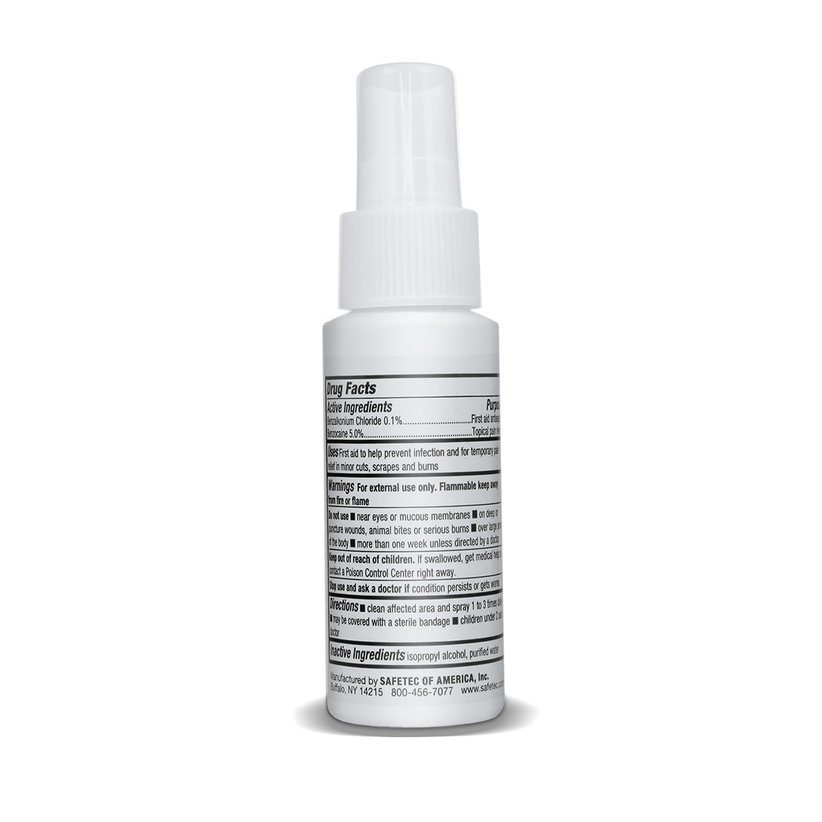 SafeTec - Antiseptic Cut & Scrape Cleaner - 2oz. Spray Bottle data-zoom=